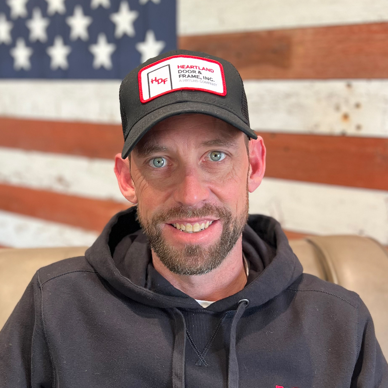 Profile Headshot Of Dustin Gordinier, Project Manager For Heartland Door & Frame in Central Iowa